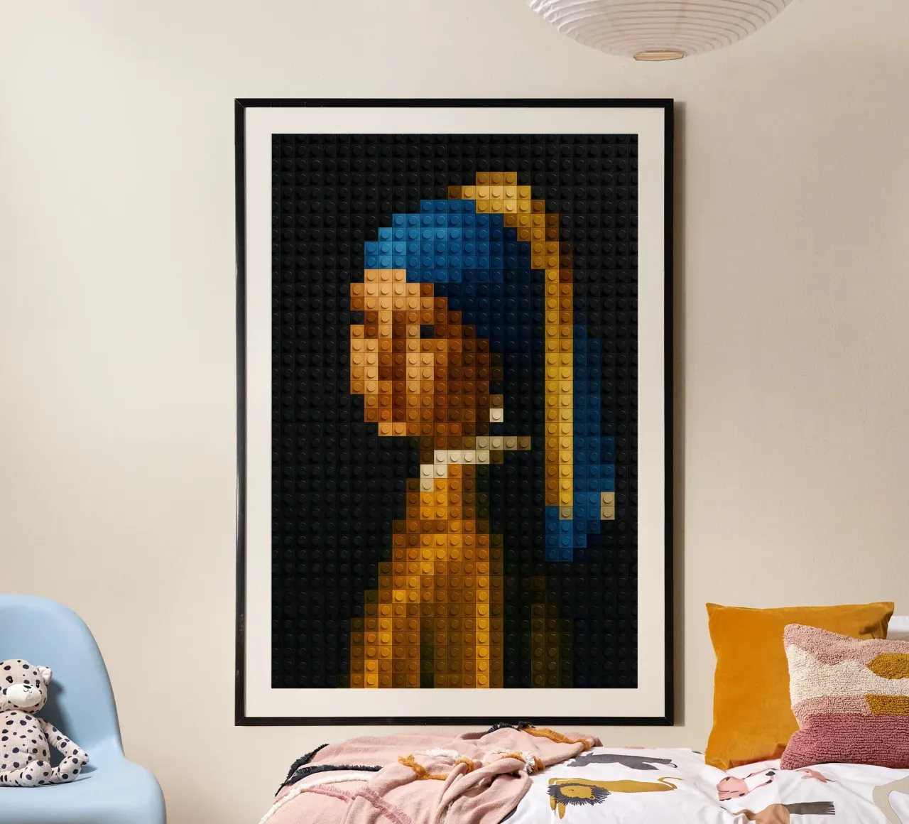 Vermeer in LEGO carta hahnemühle da KUNSTstück