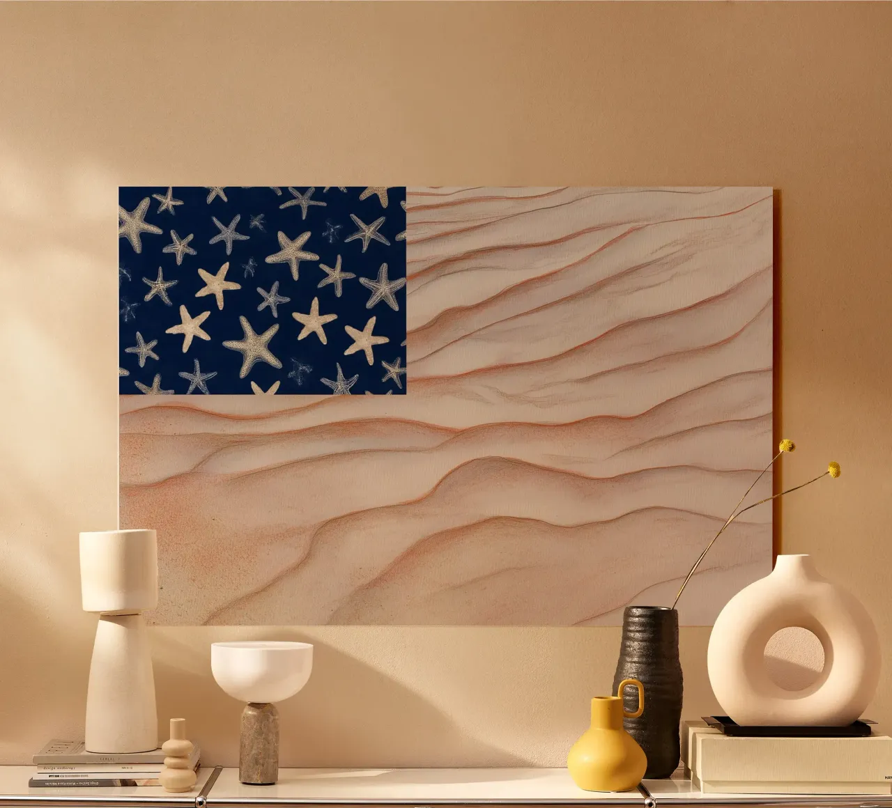 Spiagge a stelle e strisce plexiglass da Matthias Keller Studio