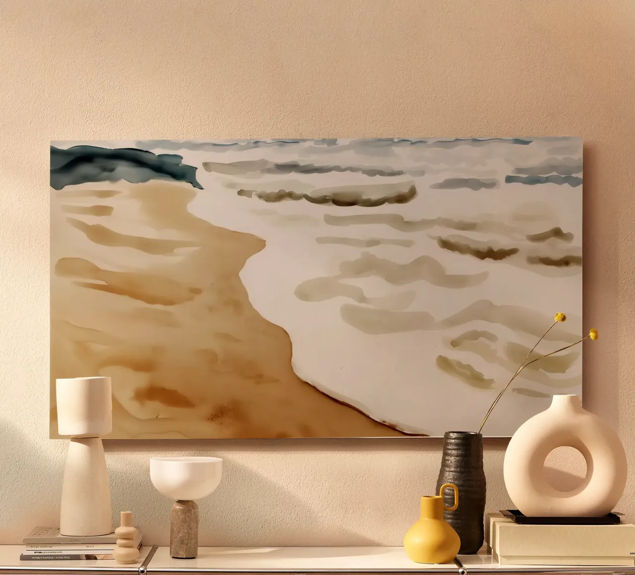 Stille an der Küste Alu-Dibond von Matthias Keller Studio