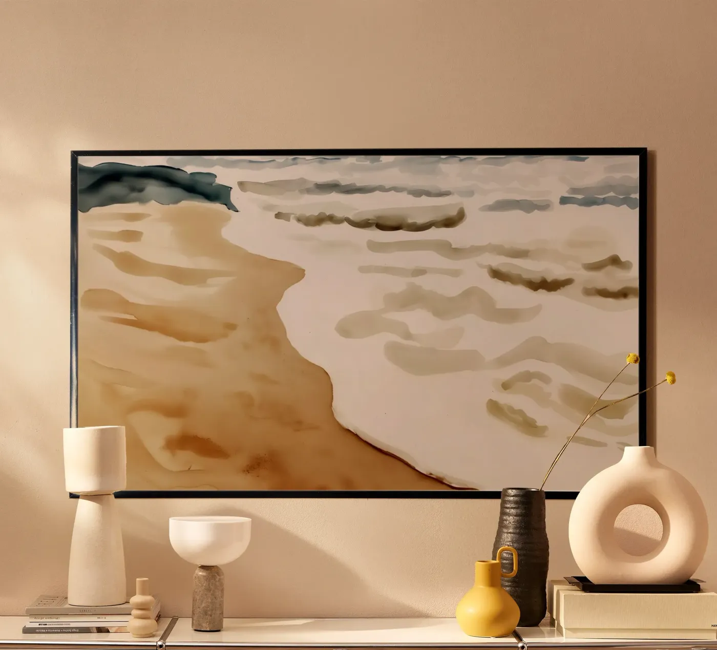 Kuststilte poster van Matthias Keller Studio