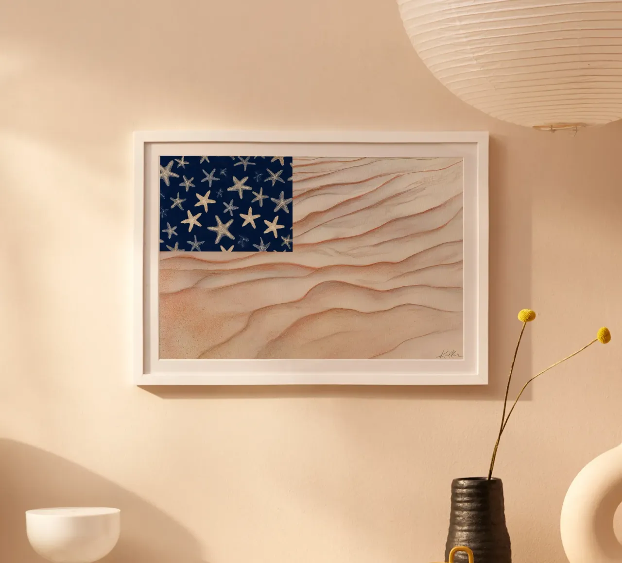 Spiagge a stelle e strisce carta hahnemühle da Matthias Keller Studio