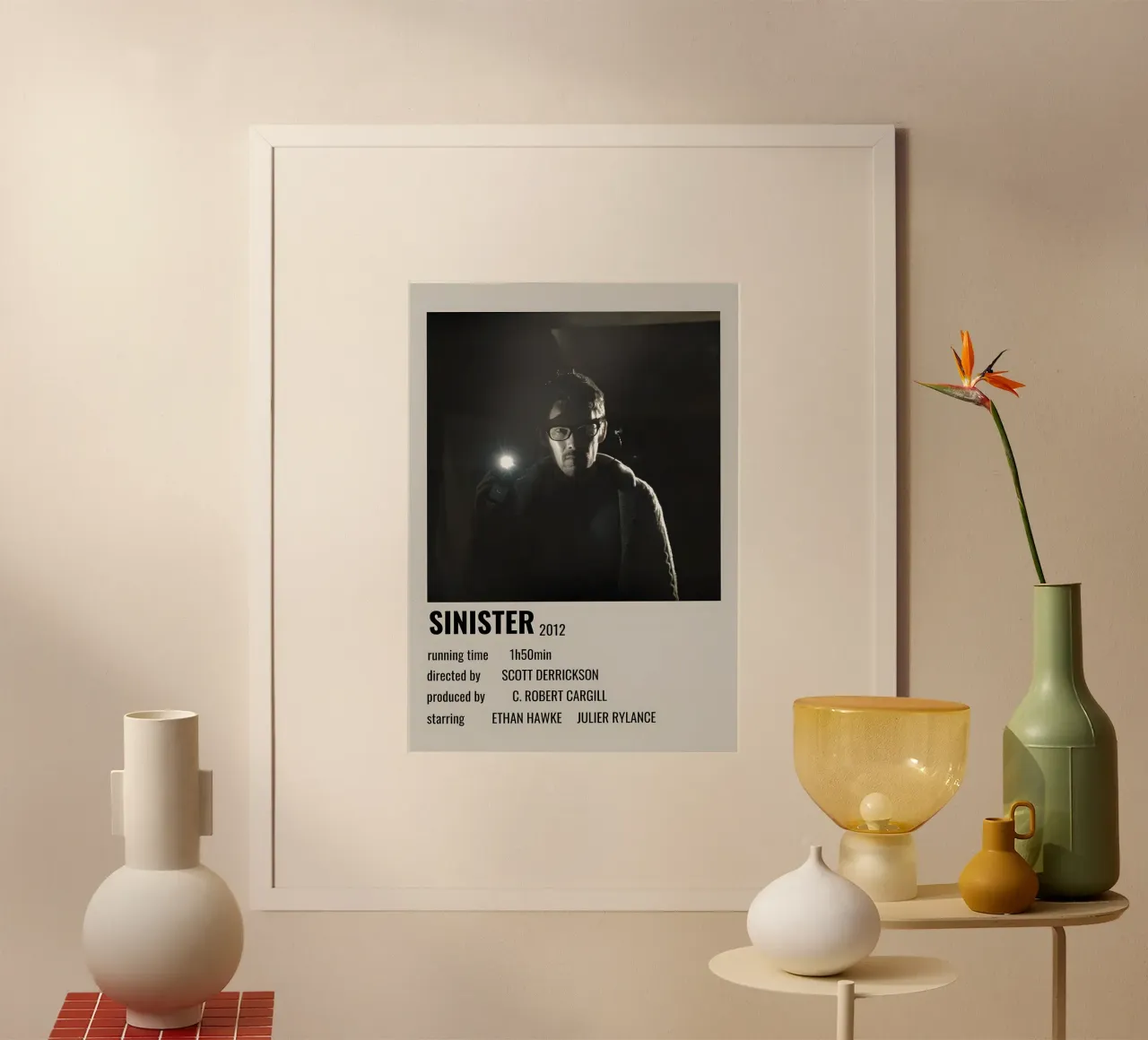 SINISTER 2012 poster con telaio in plastica da MVFminimalist