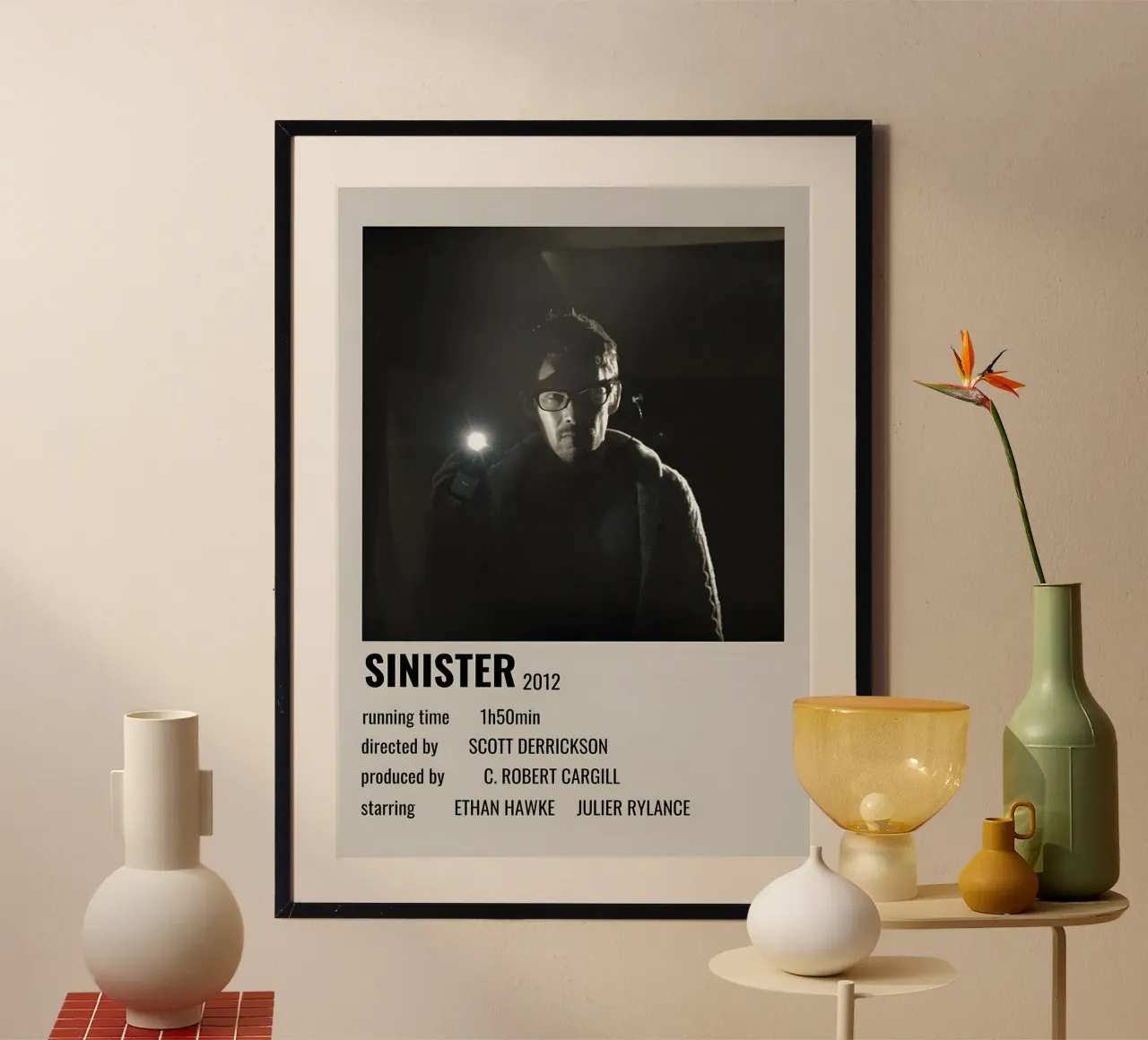 SINISTER 2012 poster con telaio in plastica da MVFminimalist