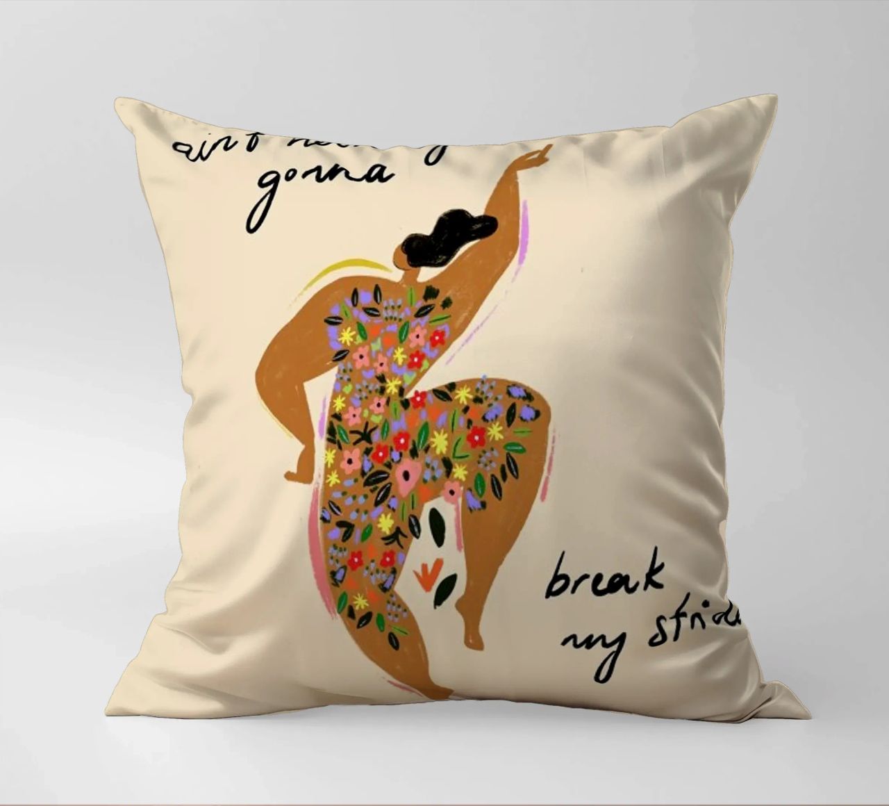 Nothings gonna break my stride cuscino da Arty Guava