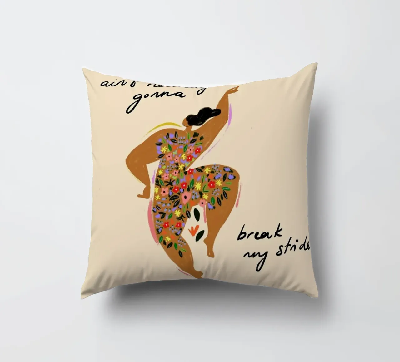 Nothings gonna break my stride cuscino da Arty Guava
