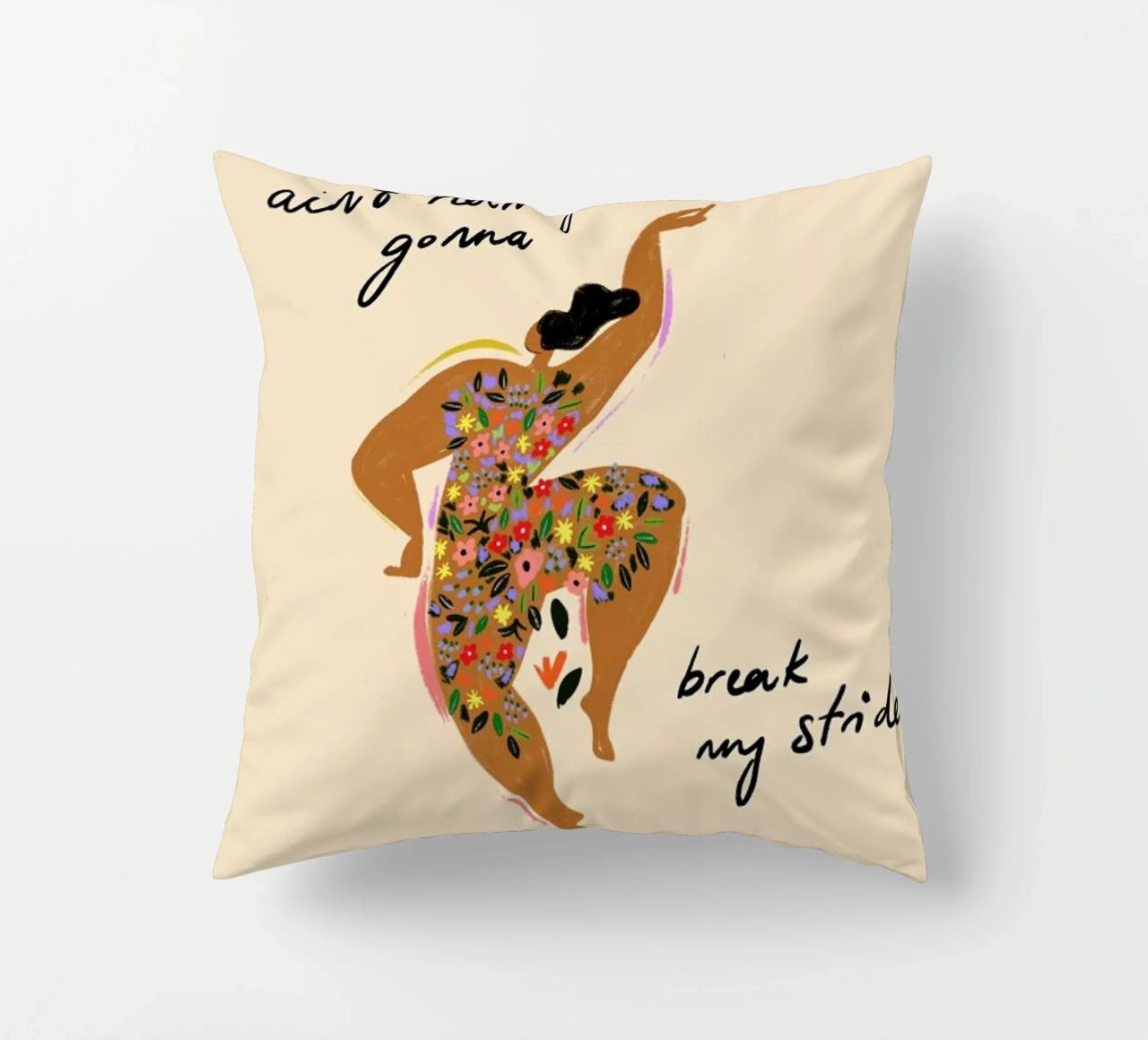 Nothings gonna break my stride cuscino da Arty Guava
