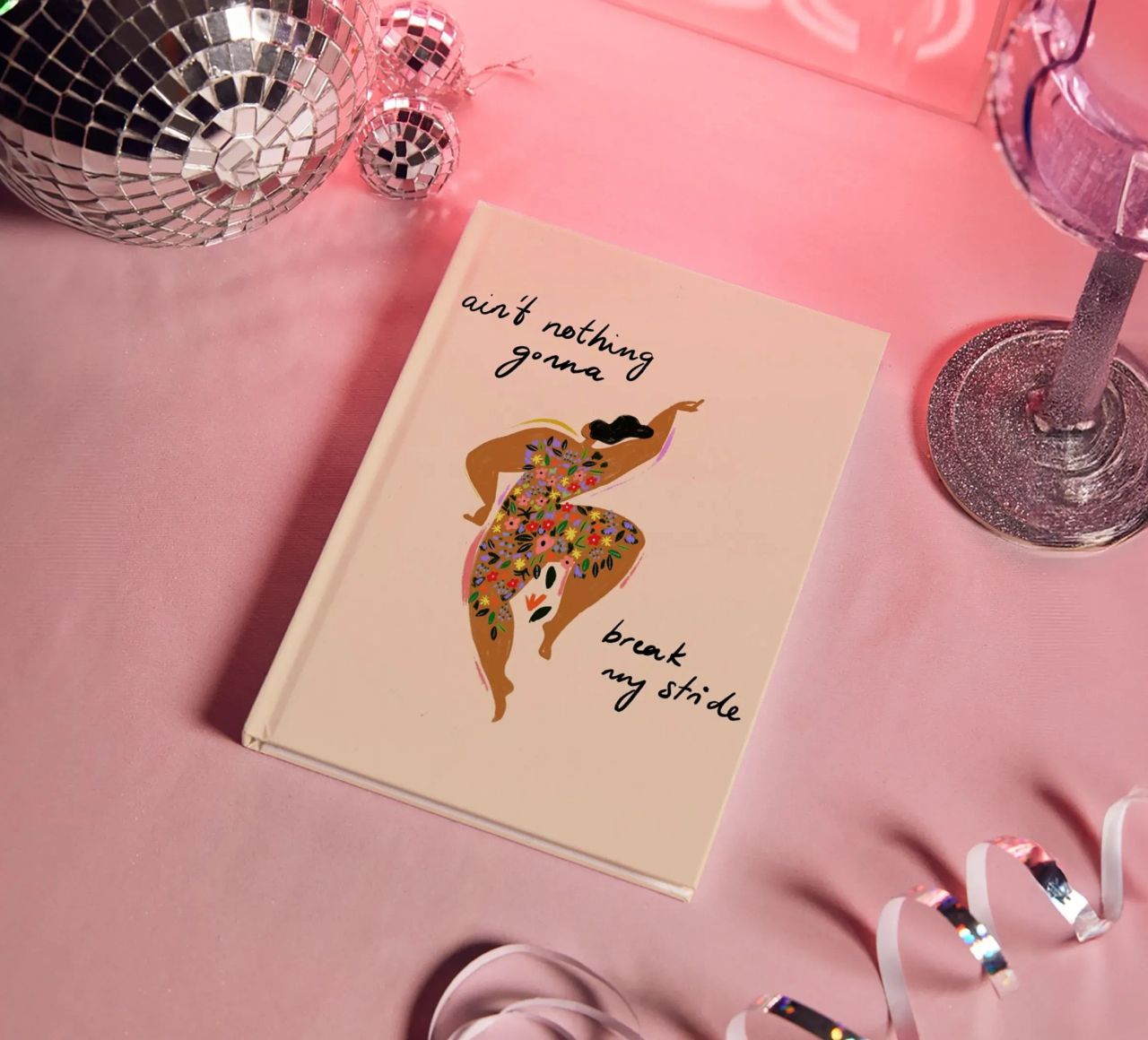 Nothings gonna break my stride notebook by Arty Guava