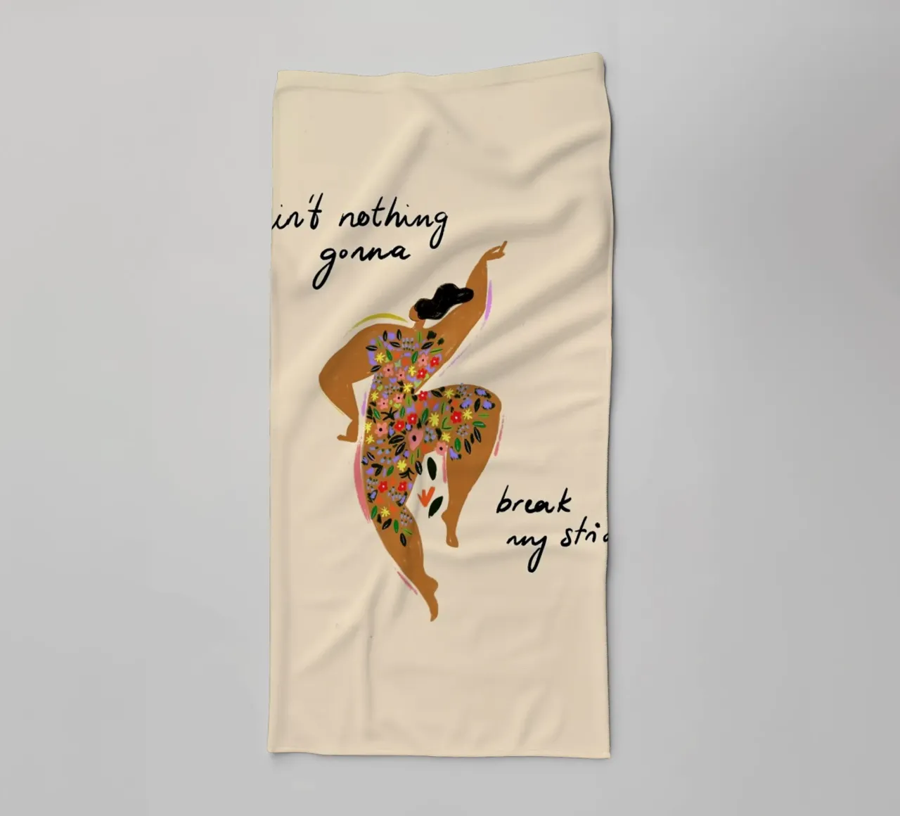 Nothings gonna break my stride asciugamano da bagno da Arty Guava