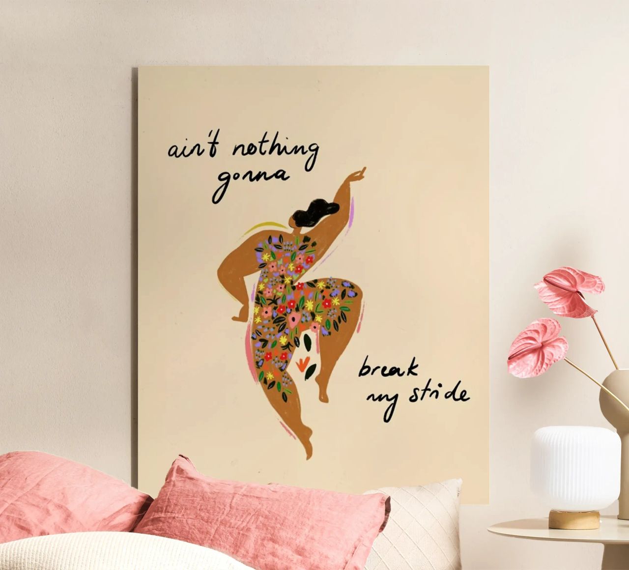 Nothings gonna break my stride alluminio dibond da Arty Guava