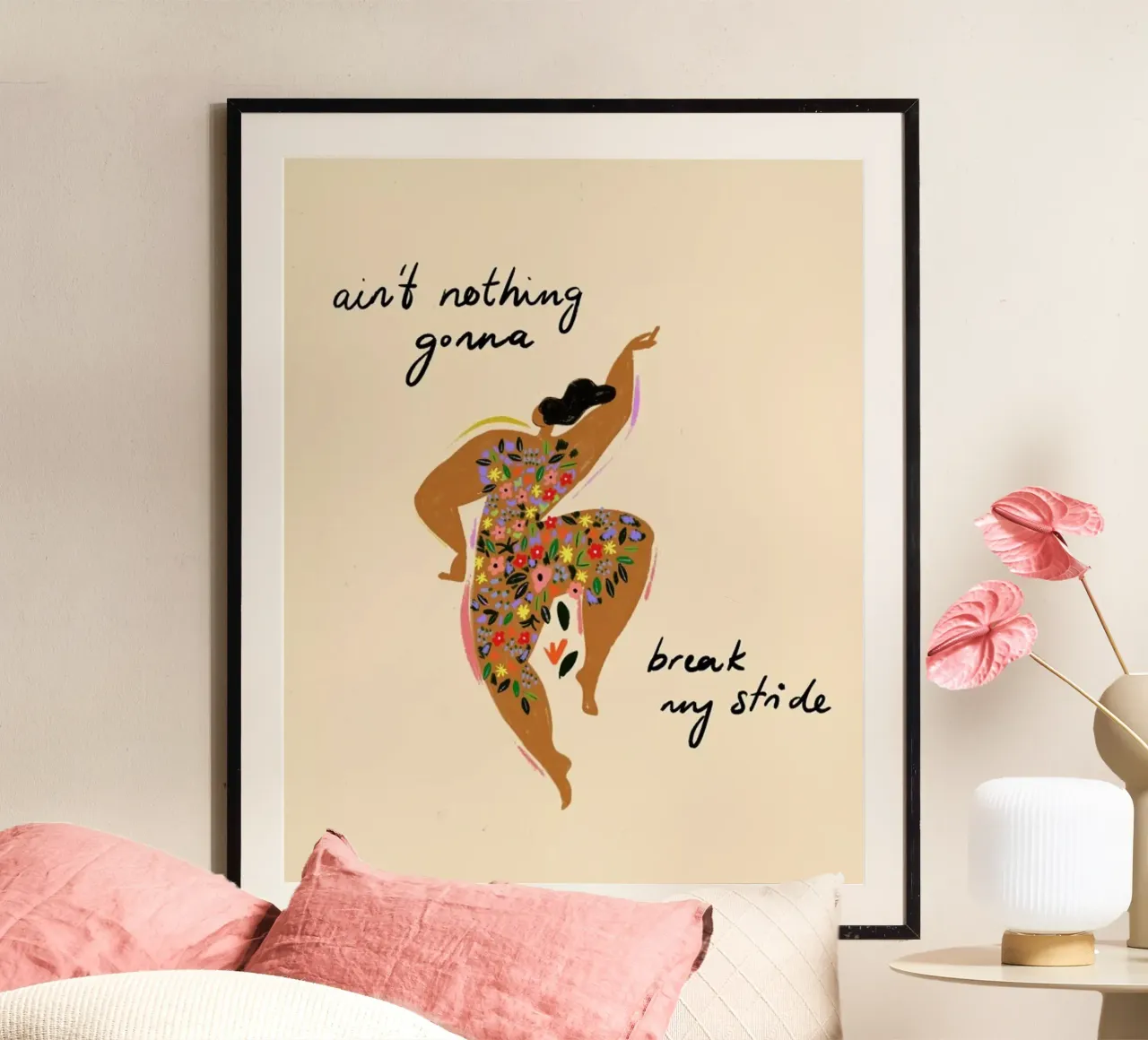 Nothings gonna break my stride carta hahnemühle da Arty Guava