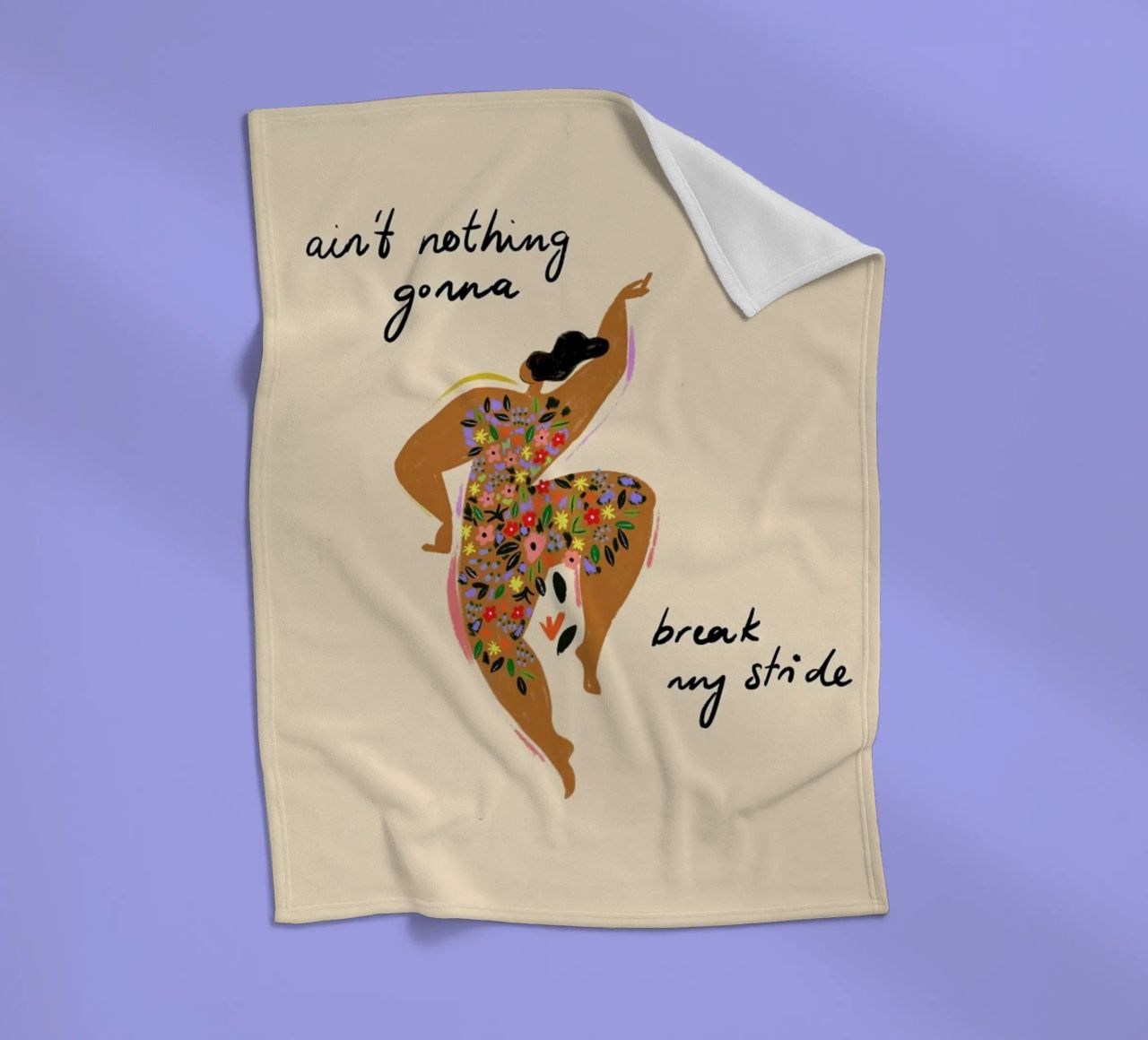 Nothings gonna break my stride coperta in pile da Arty Guava