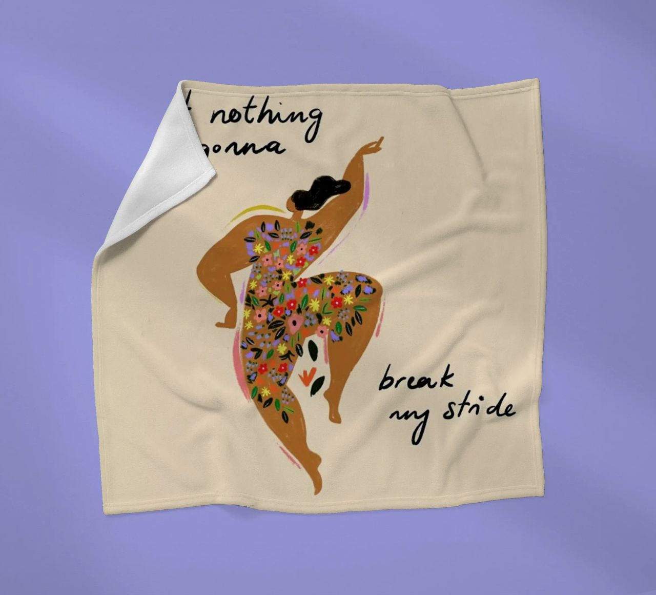 Nothings gonna break my stride coperta in pile da Arty Guava