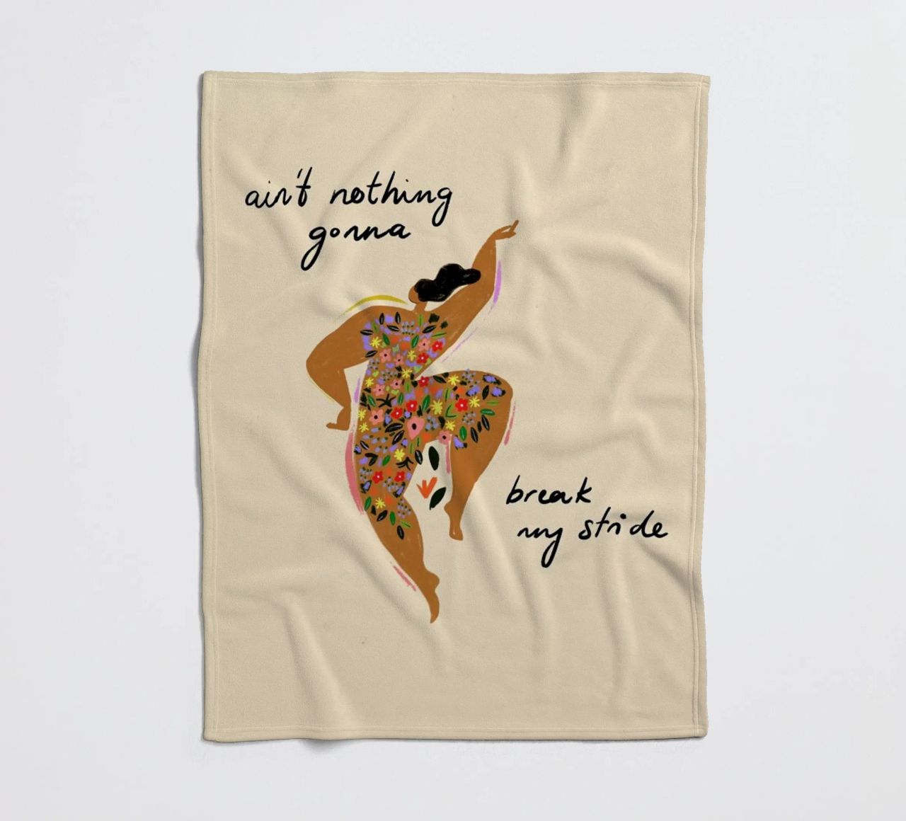 Nothings gonna break my stride coperta in pile da Arty Guava
