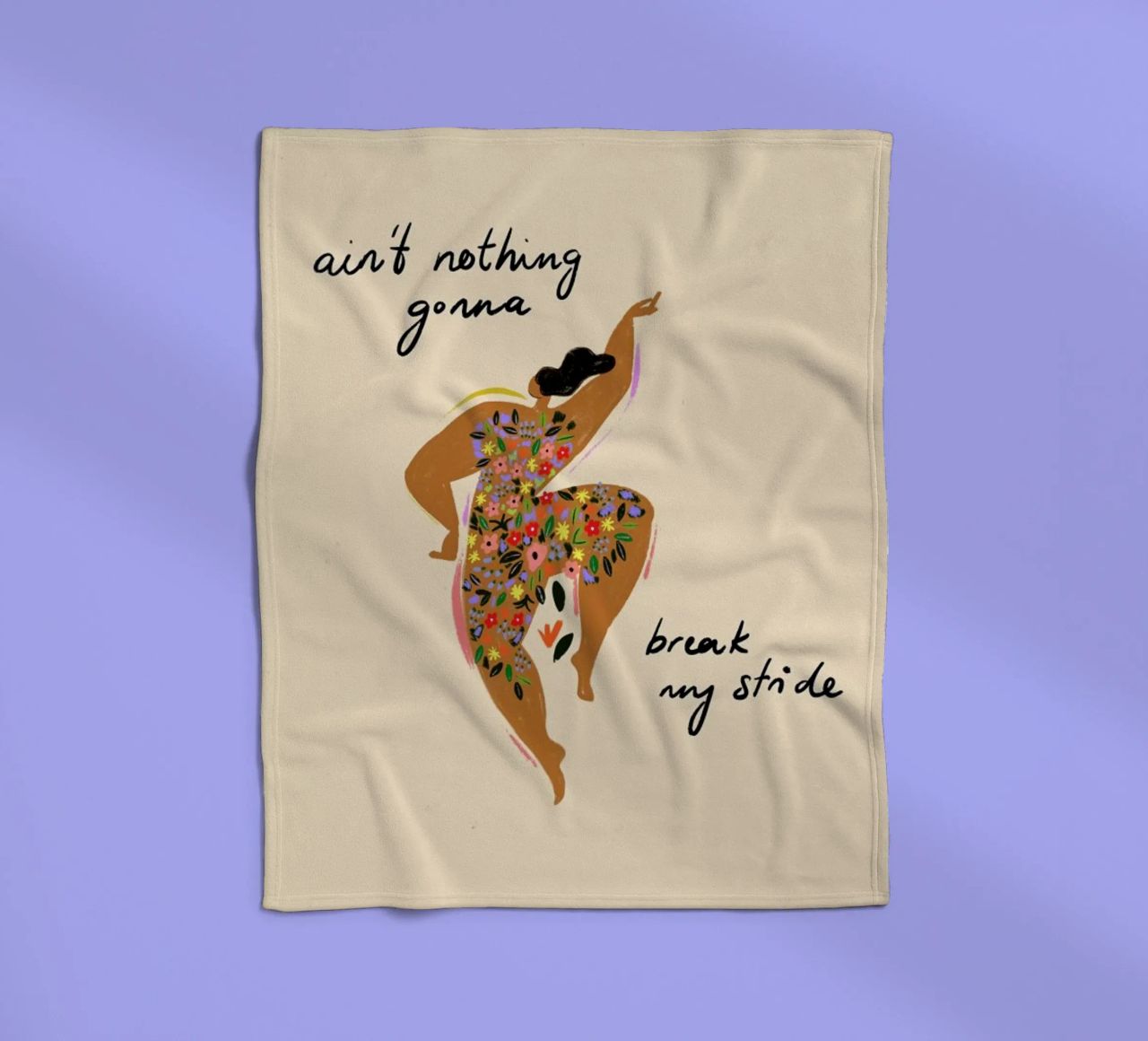 Nothings gonna break my stride coperta in pile da Arty Guava