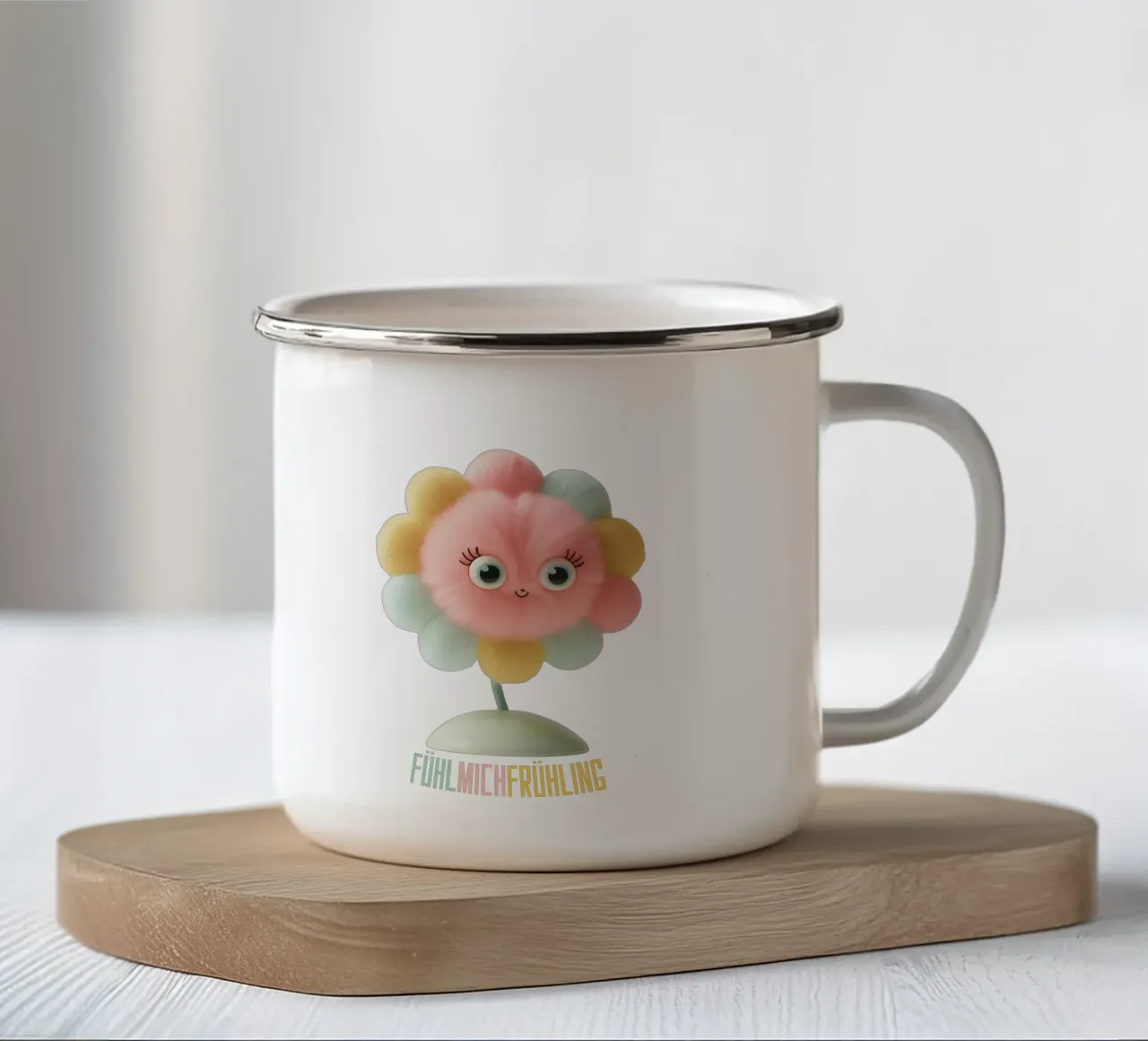 fühl mich frühling tazza in smalto da fummelhummel