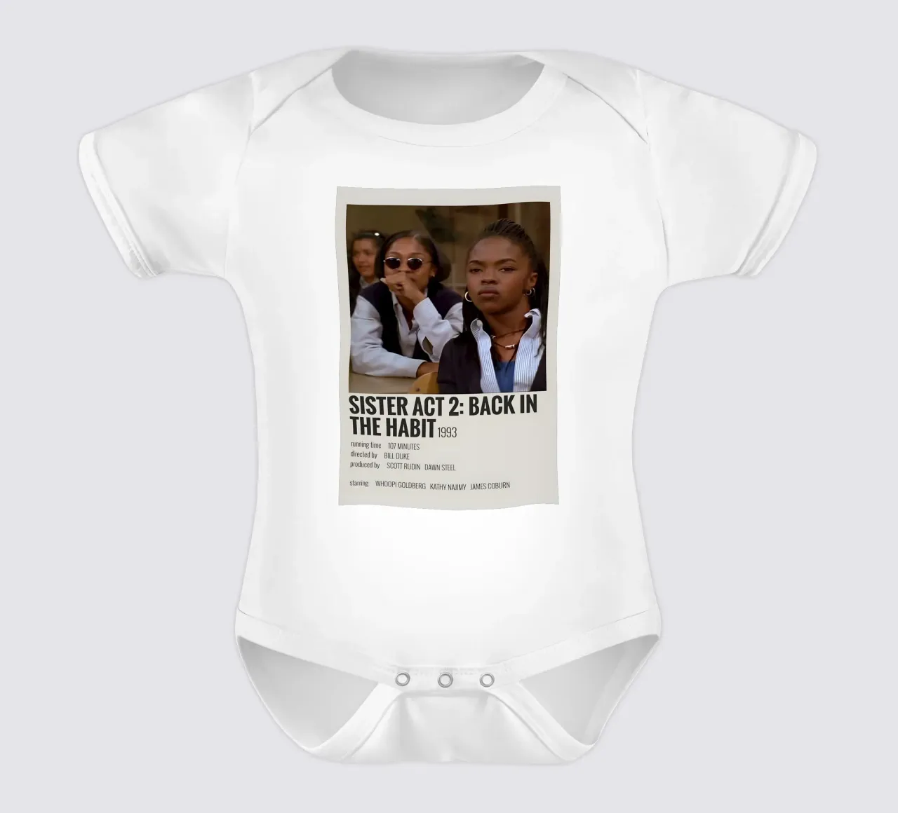 SISTER ACT 2 BACK IN THE HABIT 1993 body neonato maniche corte da MVFminimalist
