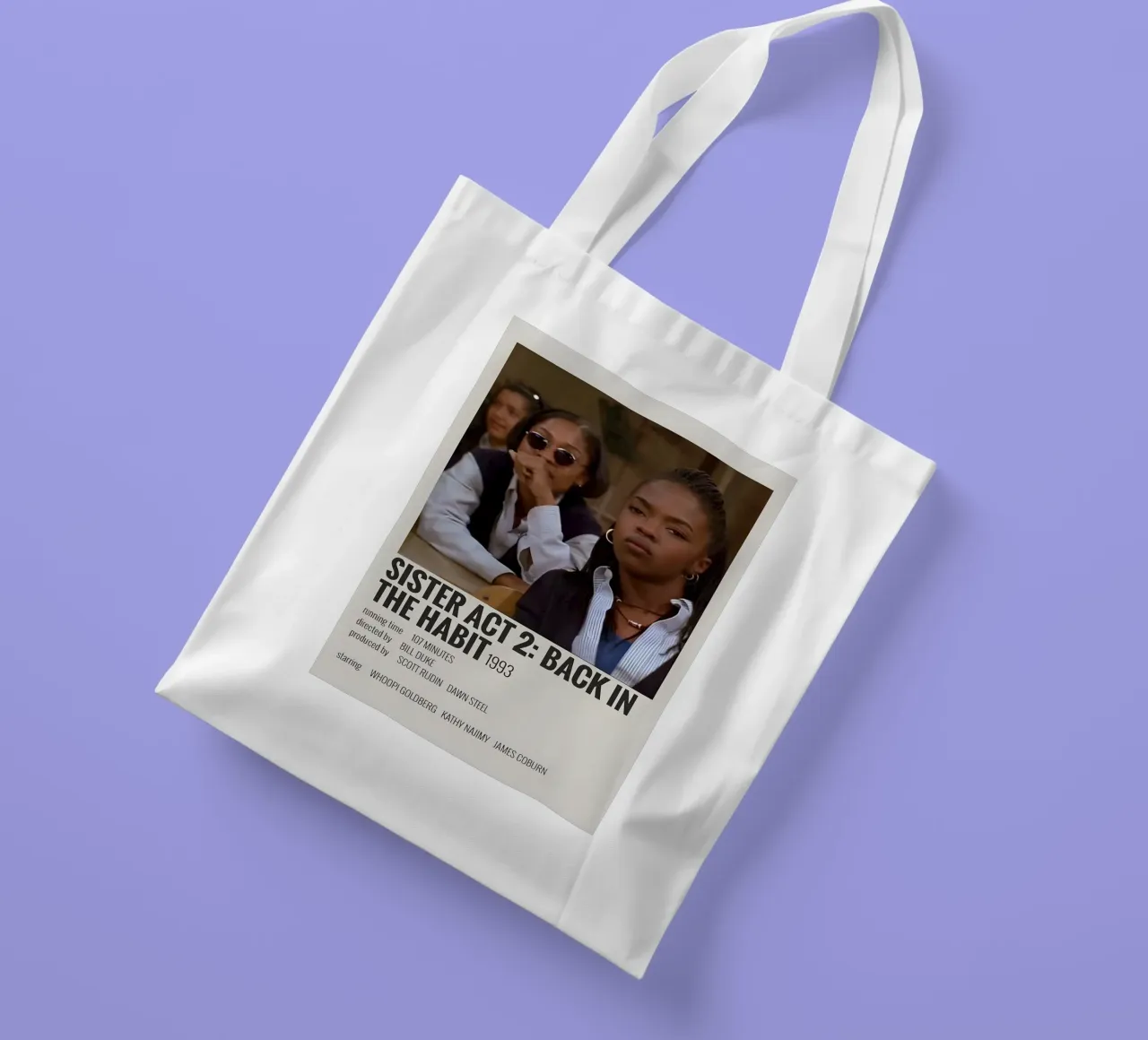 SISTER ACT 2 BACK IN THE HABIT 1993 borsa in juta da MVFminimalist