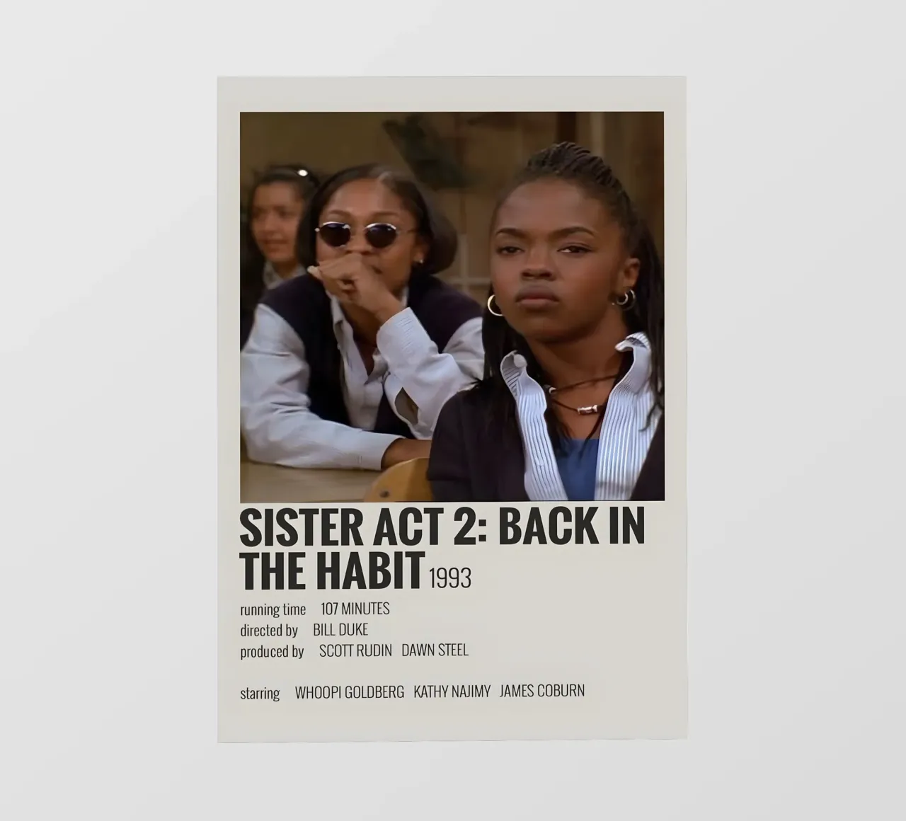 SISTER ACT 2 BACK IN THE HABIT 1993 telo in pvc da MVFminimalist