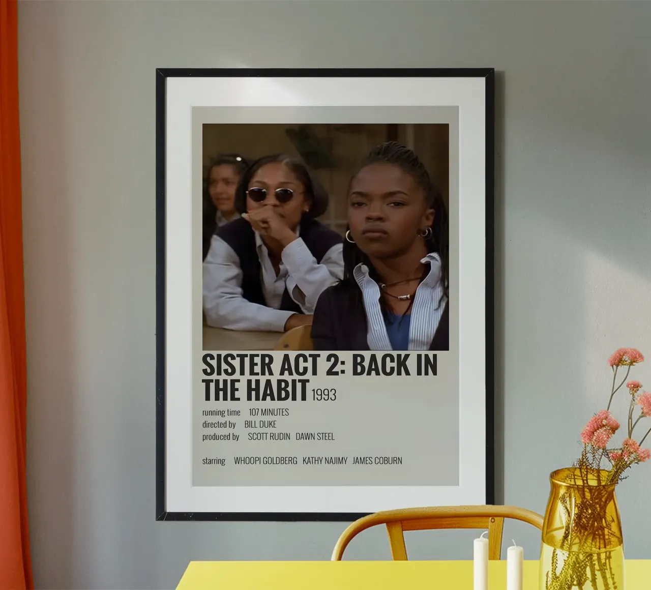 SISTER ACT 2 BACK IN THE HABIT 1993 carta hahnemühle da MVFminimalist