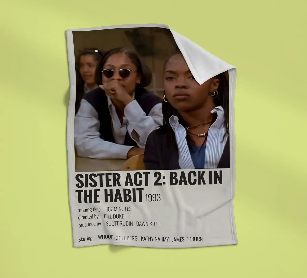 SISTER ACT 2 BACK IN THE HABIT 1993 coperta in pile da MVFminimalist