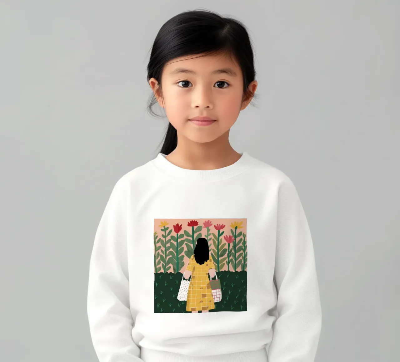 Garden Path Stroll kids sweatshirt by Peak Delusion