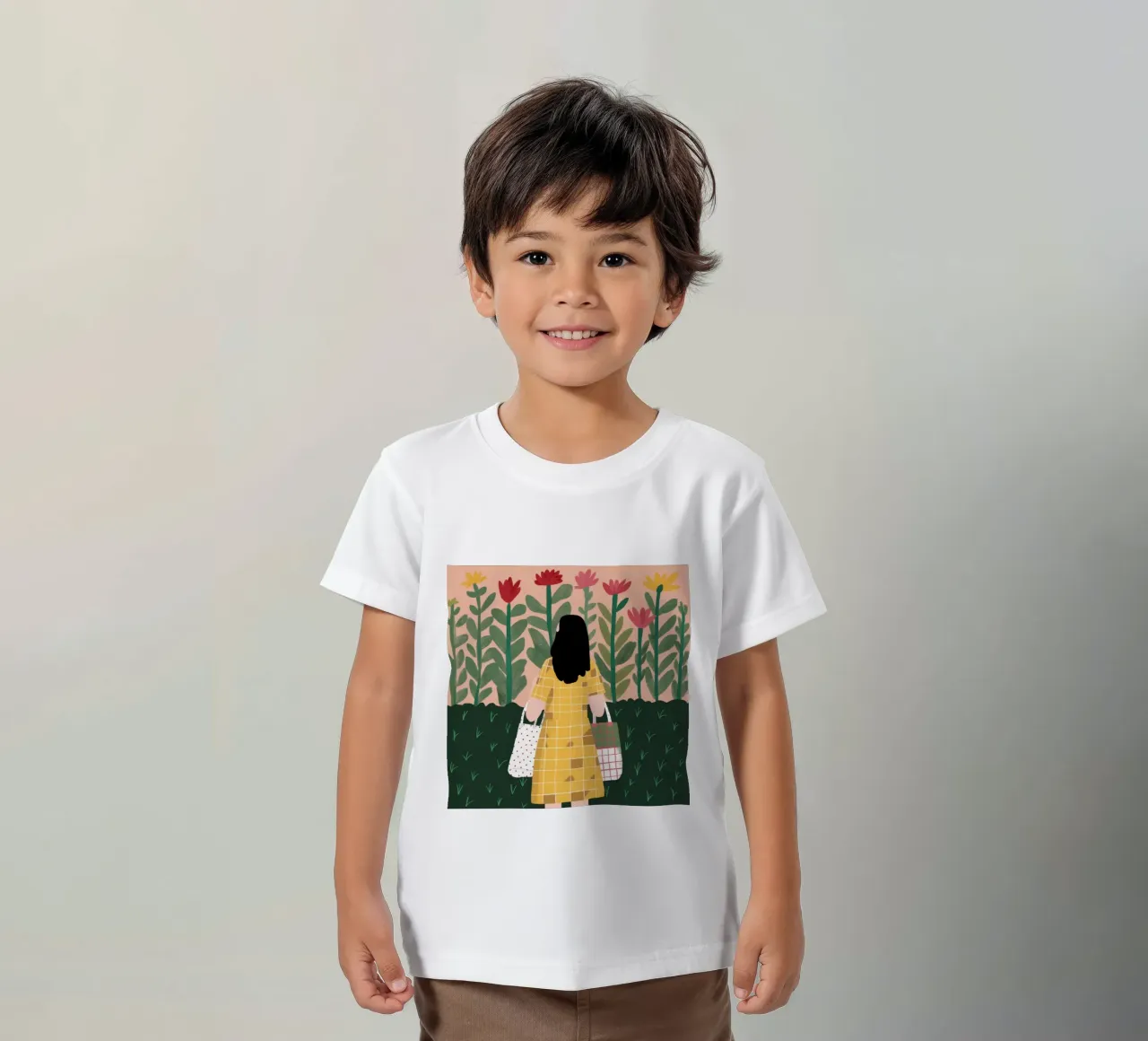 Garden Path Stroll kids t-shirt by Peak Delusion