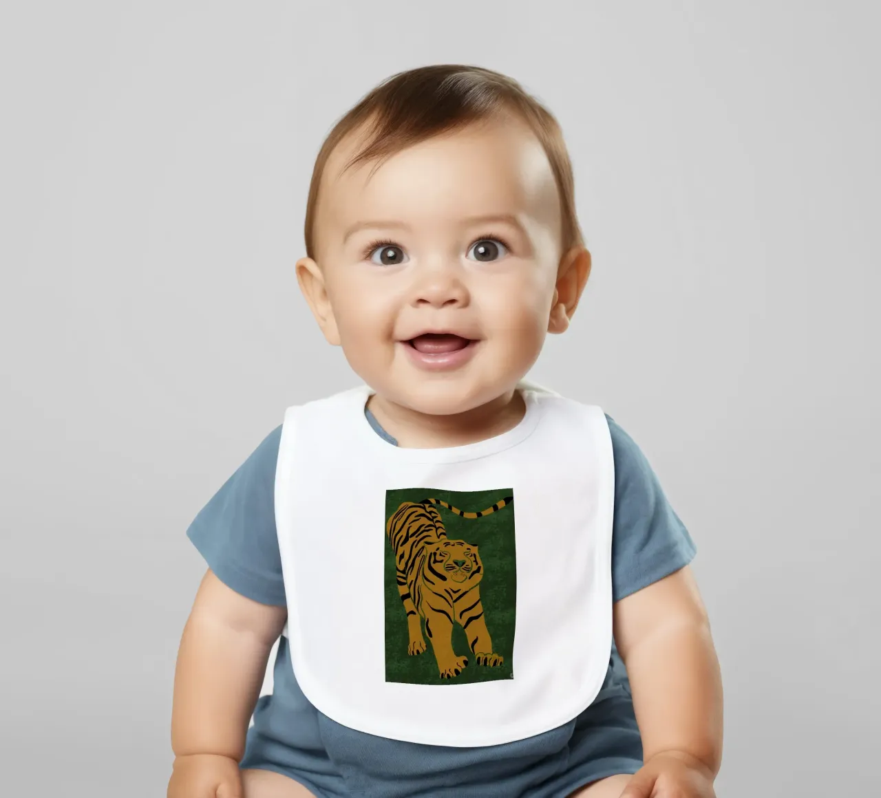 Tiger Doesn T Lose Sleep baby bib by Be Mart