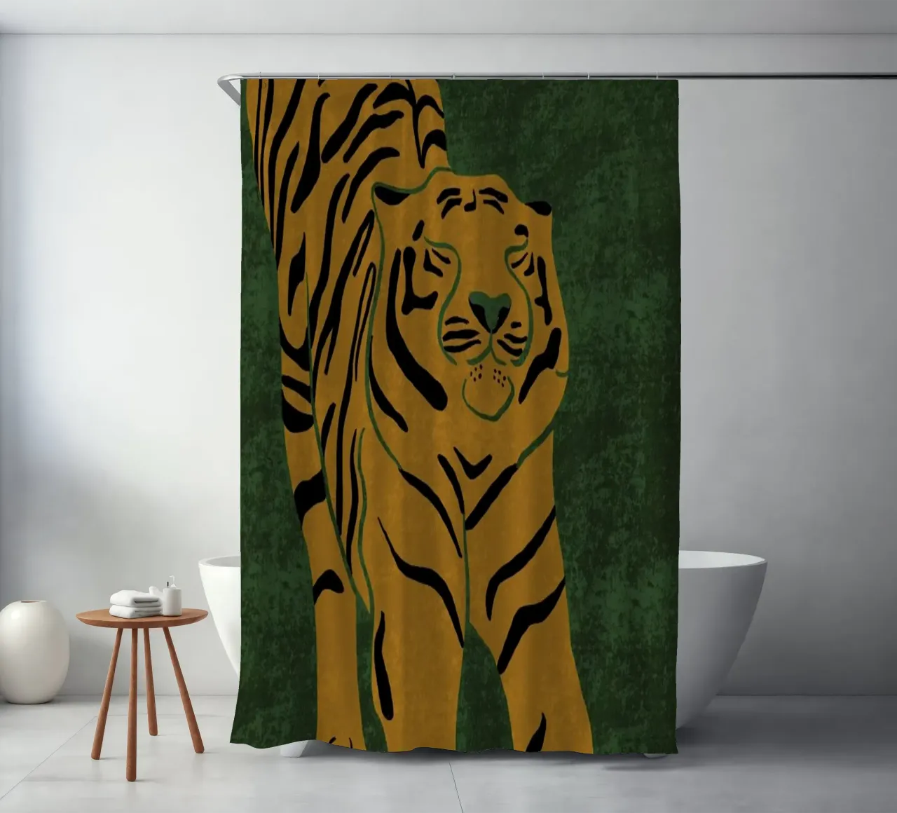 Tiger Doesn T Lose Sleep shower curtain by Be Mart