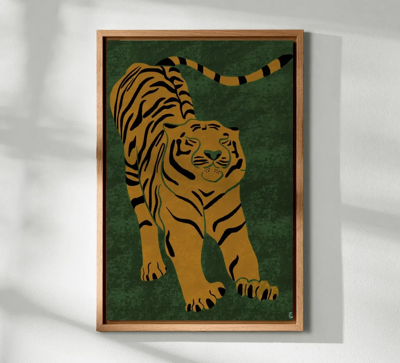 Tiger Doesn T Lose Sleep alu-dibond by Be Mart