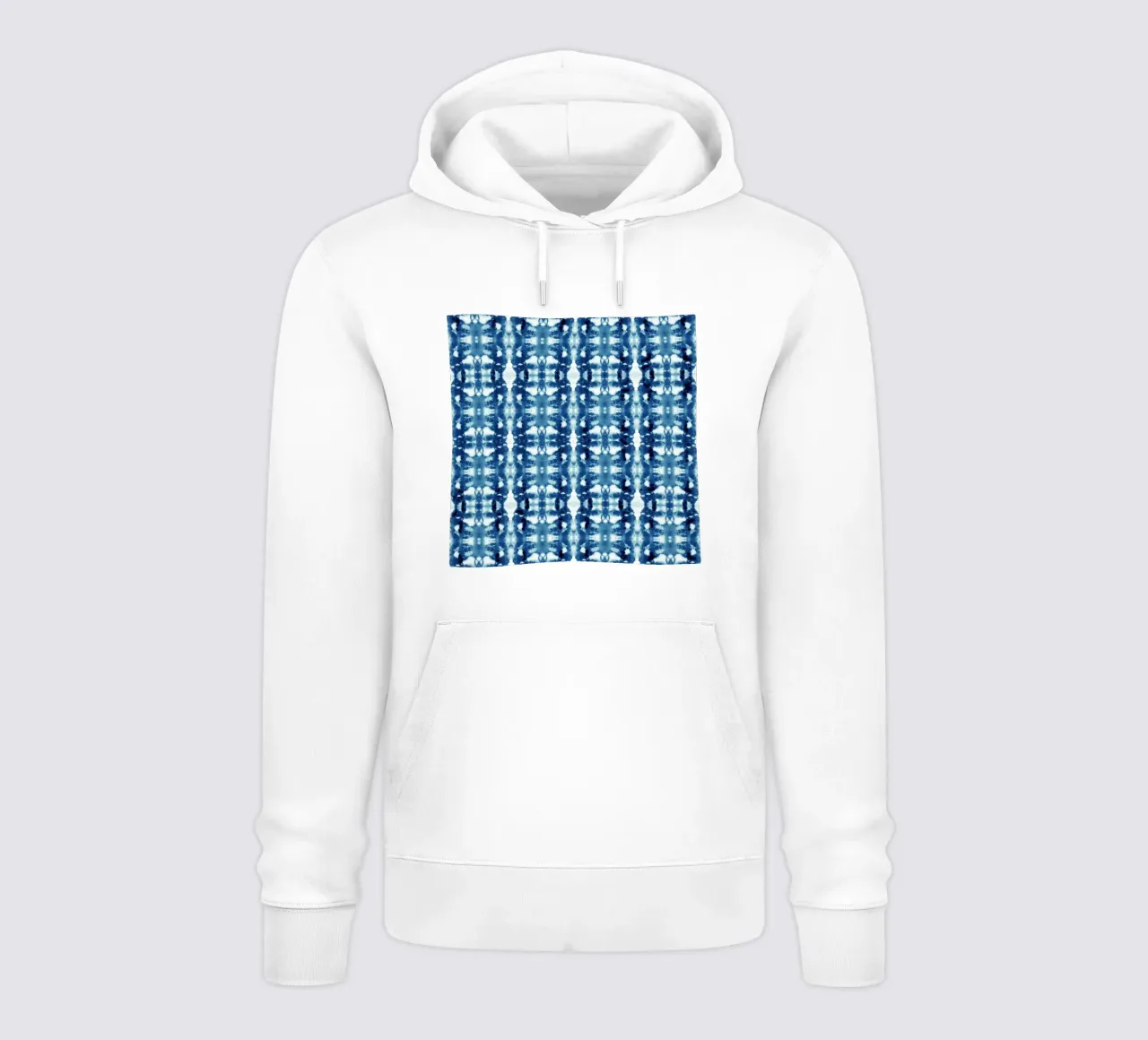 Tinta unita blu felpa con cappuccio da Nina May Design Studio