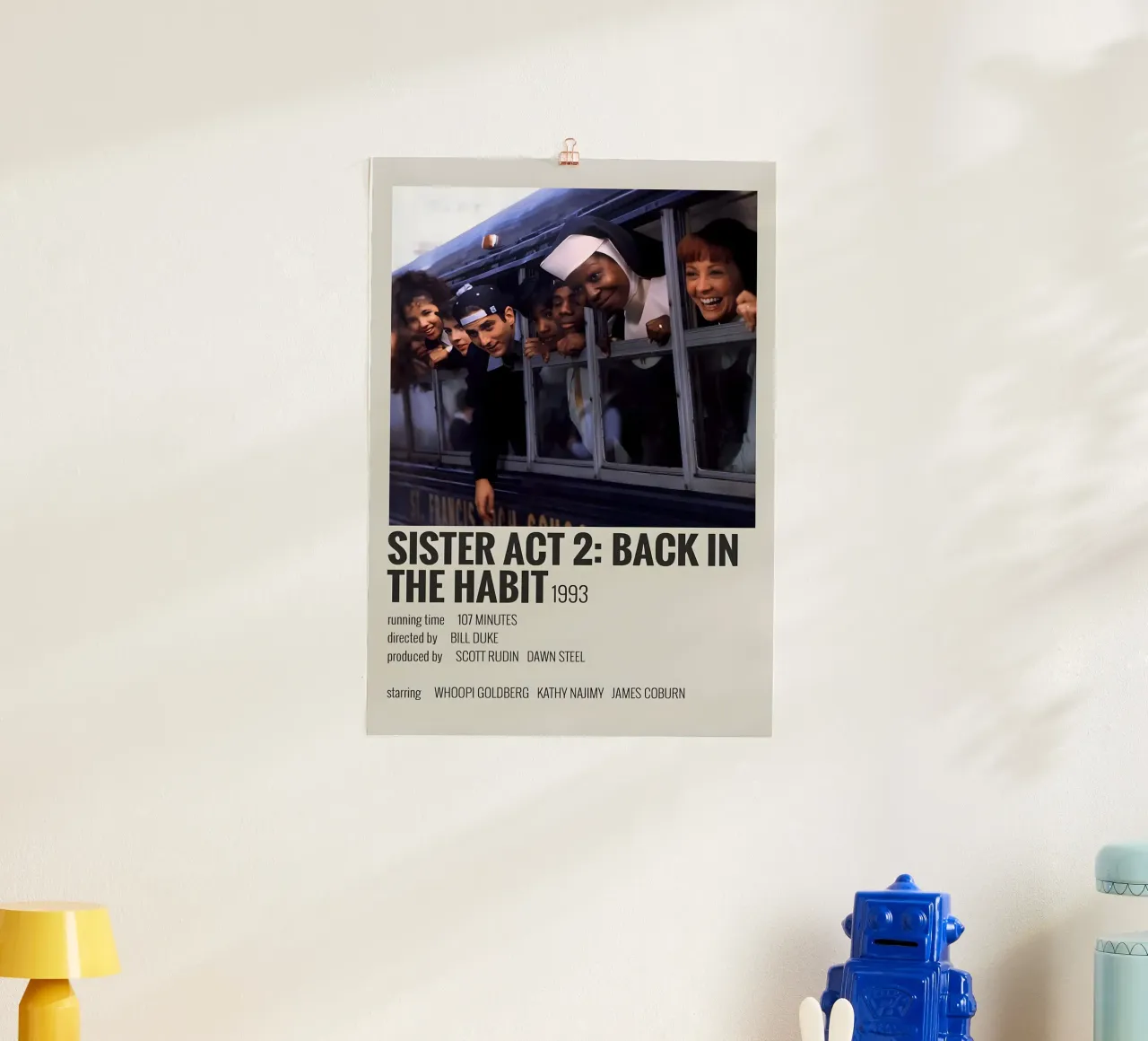 SISTER ACT 2 BACK IN THE HABIT 1993 poster da MVFminimalist