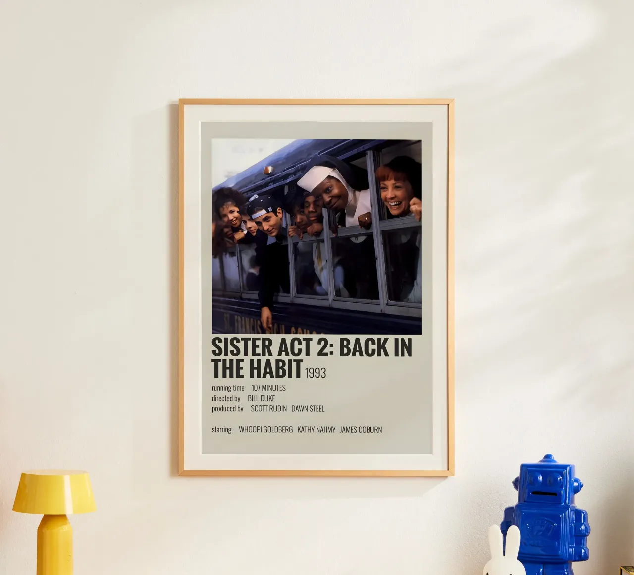 SISTER ACT 2 BACK IN THE HABIT 1993 poster da MVFminimalist