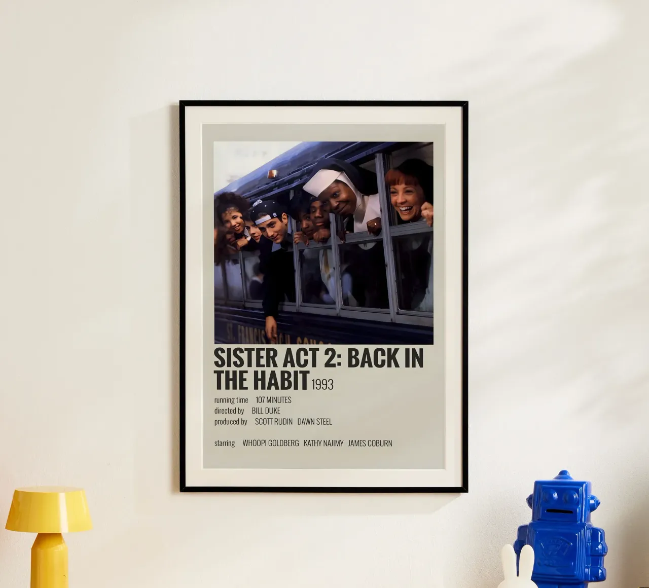 SISTER ACT 2 BACK IN THE HABIT 1993 poster da MVFminimalist