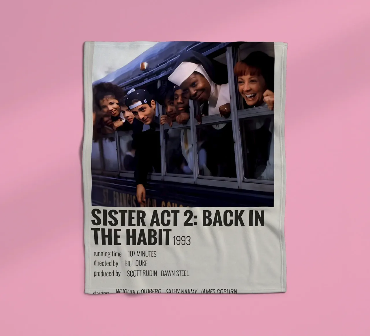 SISTER ACT 2 BACK IN THE HABIT 1993 coperta in pile da MVFminimalist