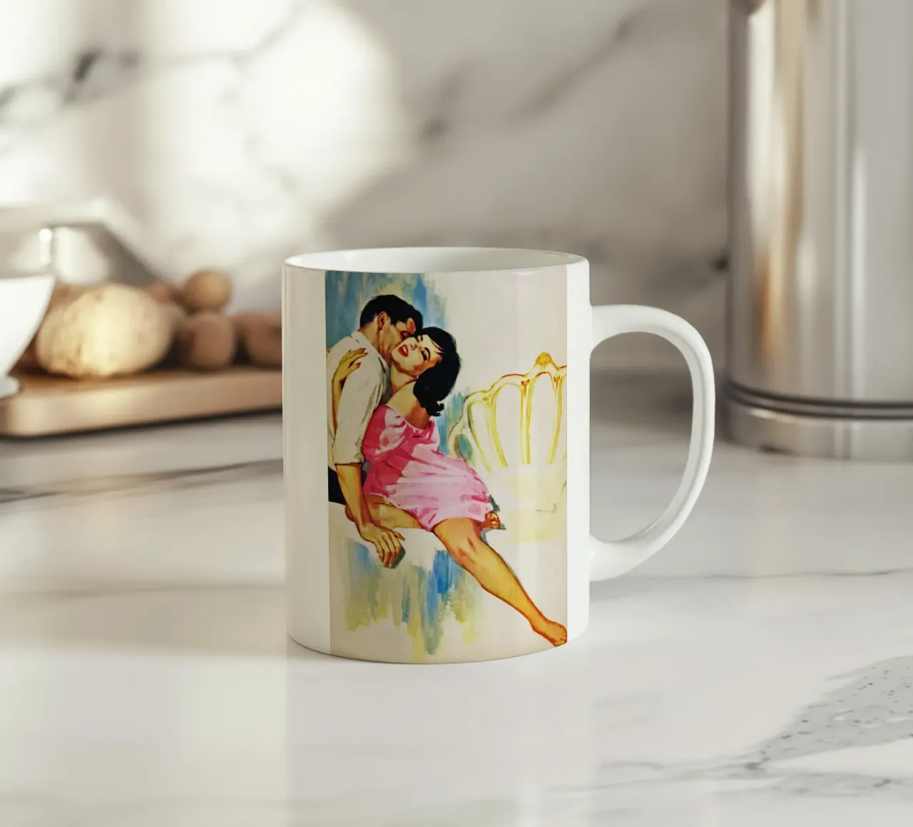 Inseparabili sul letto tazza in ceramica da Vintage Beauties