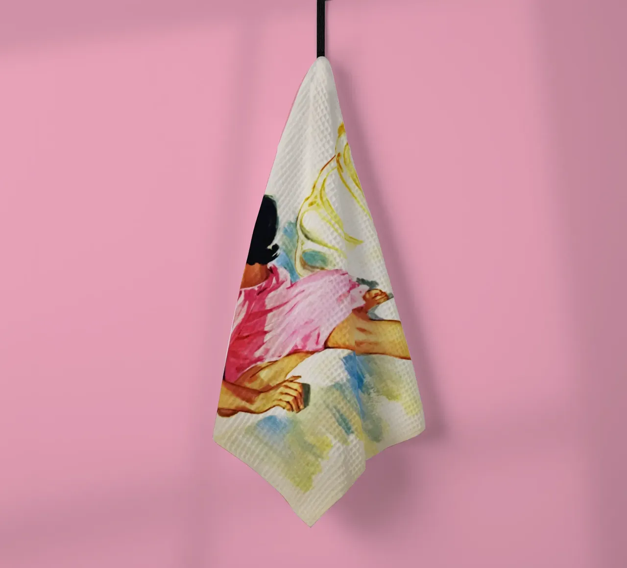 Lieveheersbeestjes op het bed theedoek van Vintage Beauties