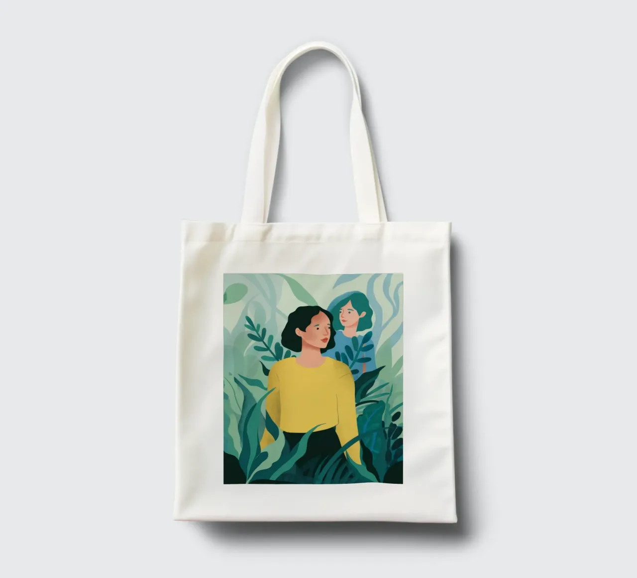 Yellow Sweater Thoughts tote bag by Peak Delusion