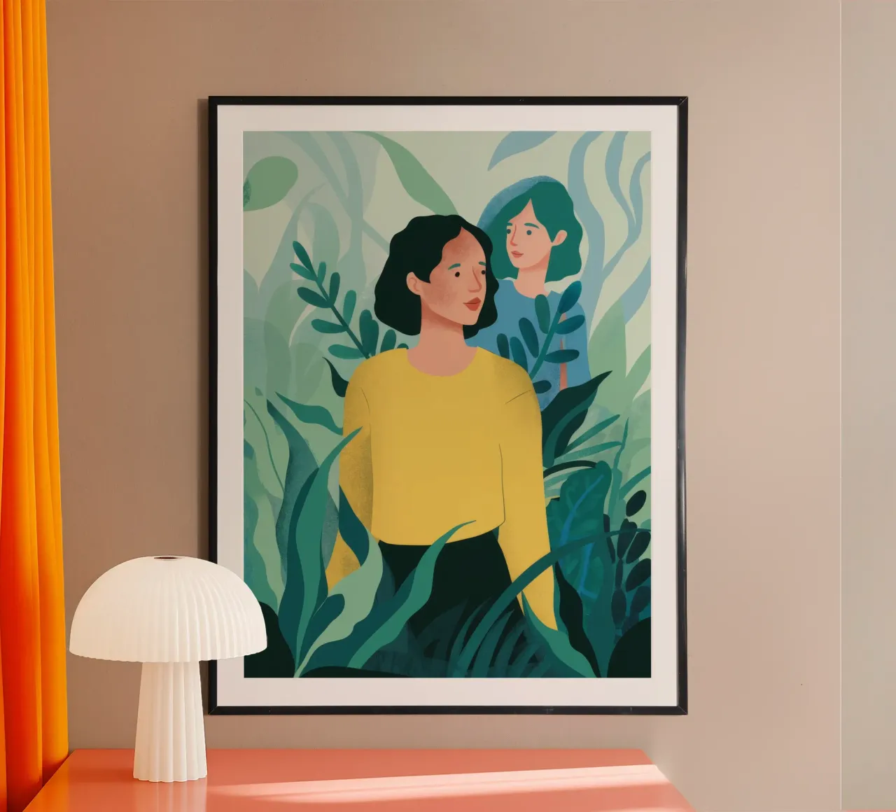 Pensées sur le pull jaune poster de Peak Delusion