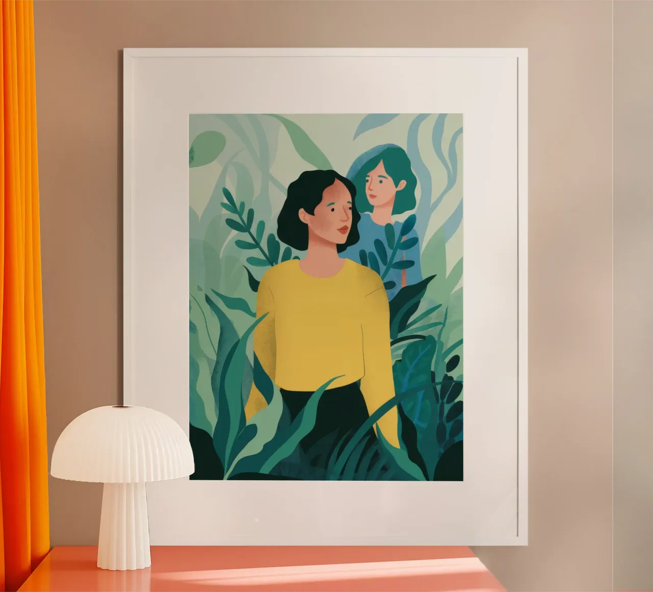 Pensées sur le pull jaune poster de Peak Delusion