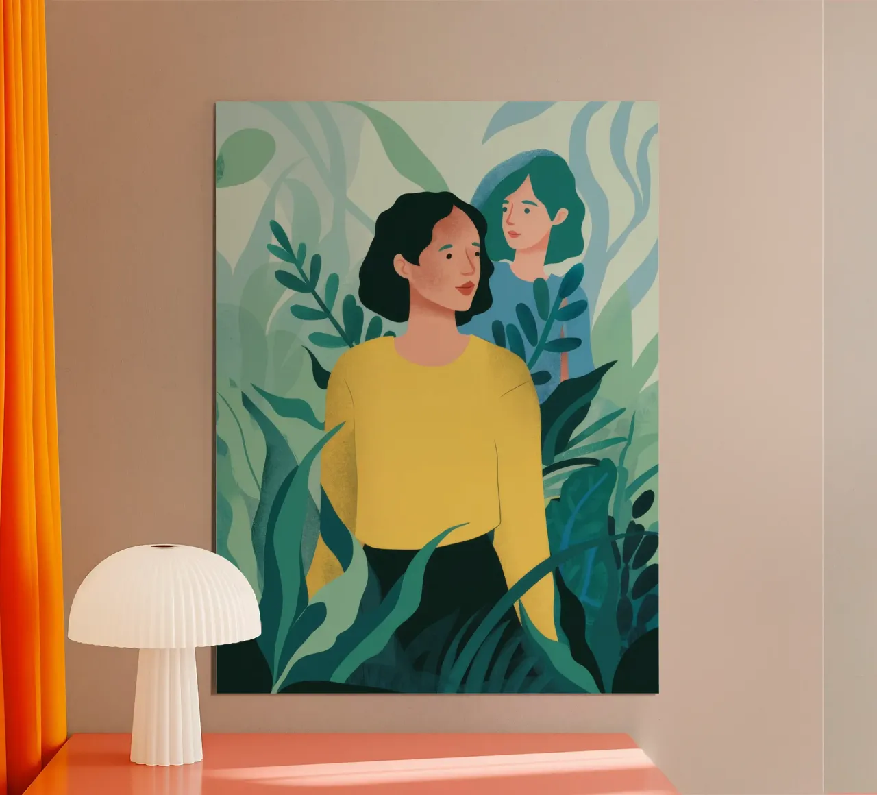Pensées sur le pull jaune poster de Peak Delusion