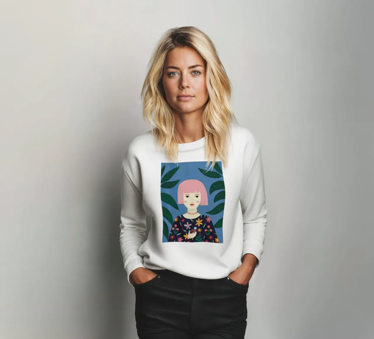 Pink Bob Poise felpa da Peak Delusion