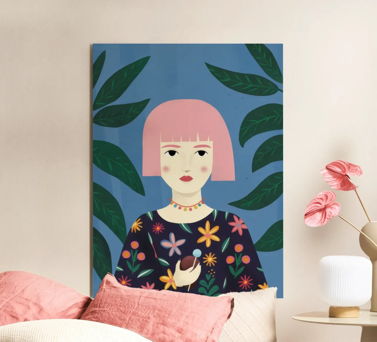 Pink Bob Poise alluminio dibond da Peak Delusion