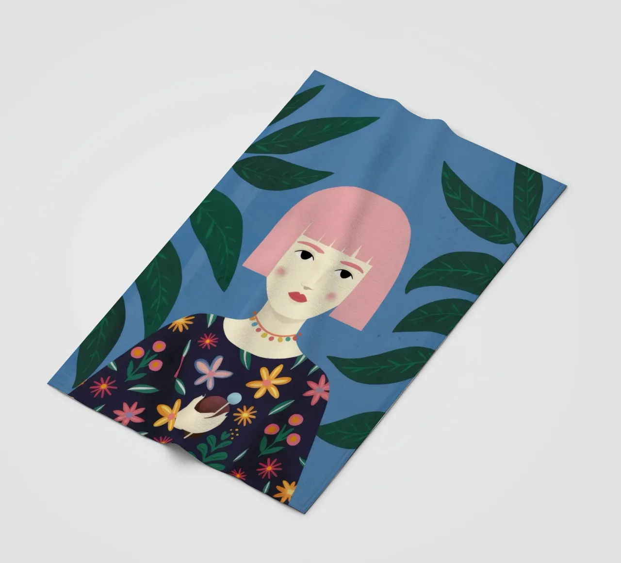 Pink Bob Poise coperta in pile da Peak Delusion