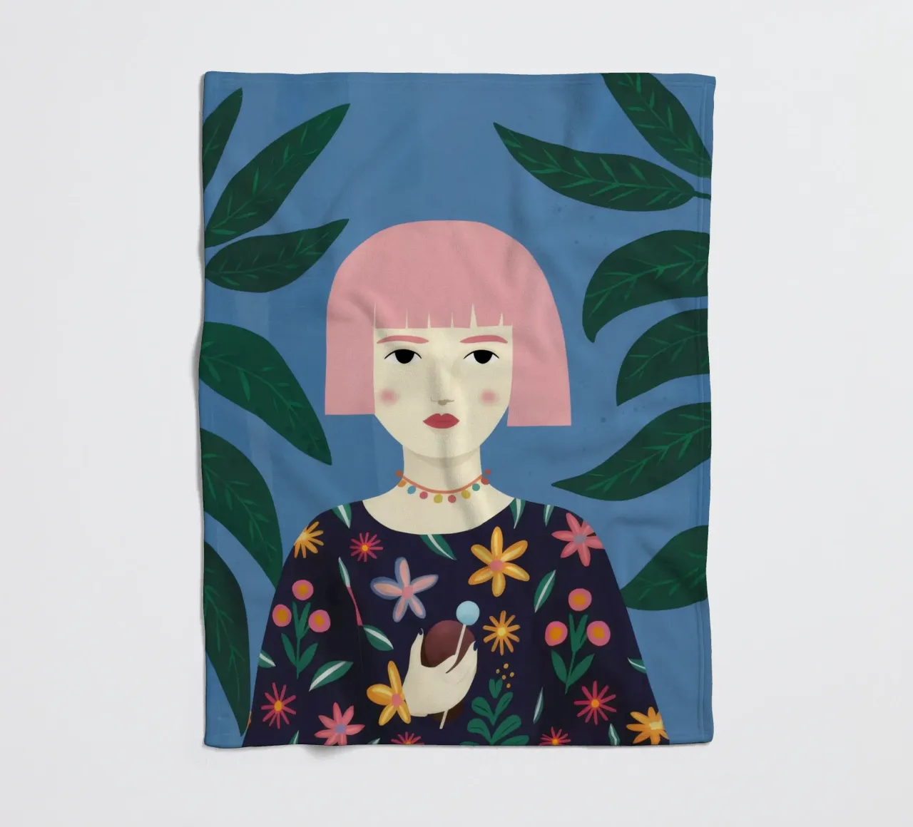 Pink Bob Poise coperta in pile da Peak Delusion
