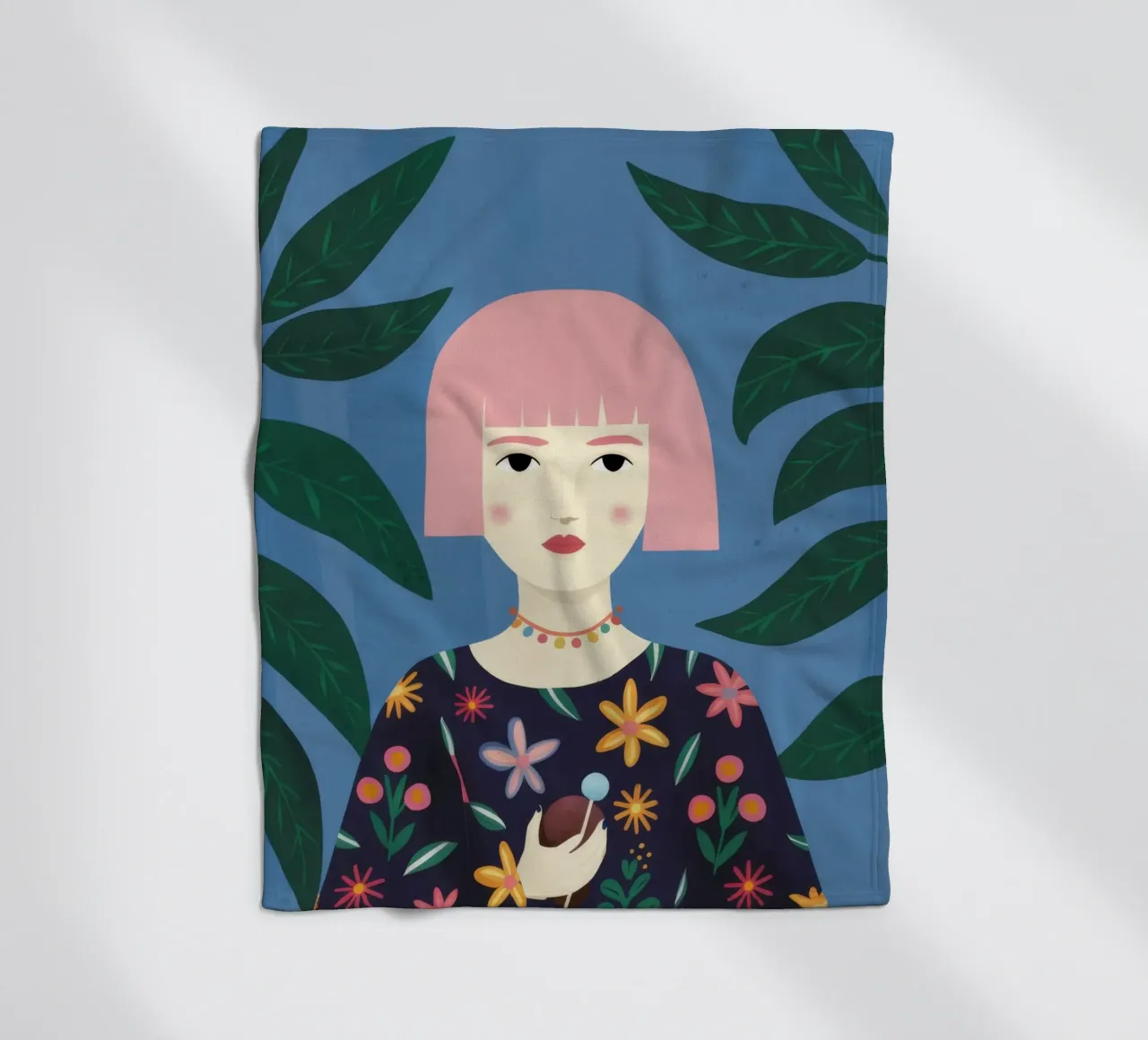 Pink Bob Poise coperta in pile da Peak Delusion