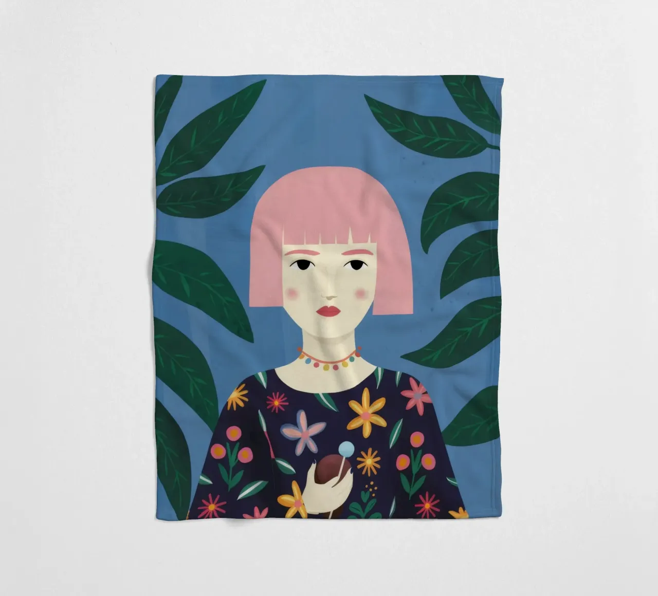 Pink Bob Poise coperta in pile da Peak Delusion