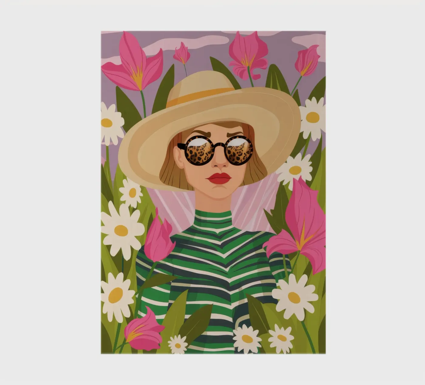Daisy Hat Chic notebook by Peak Delusion