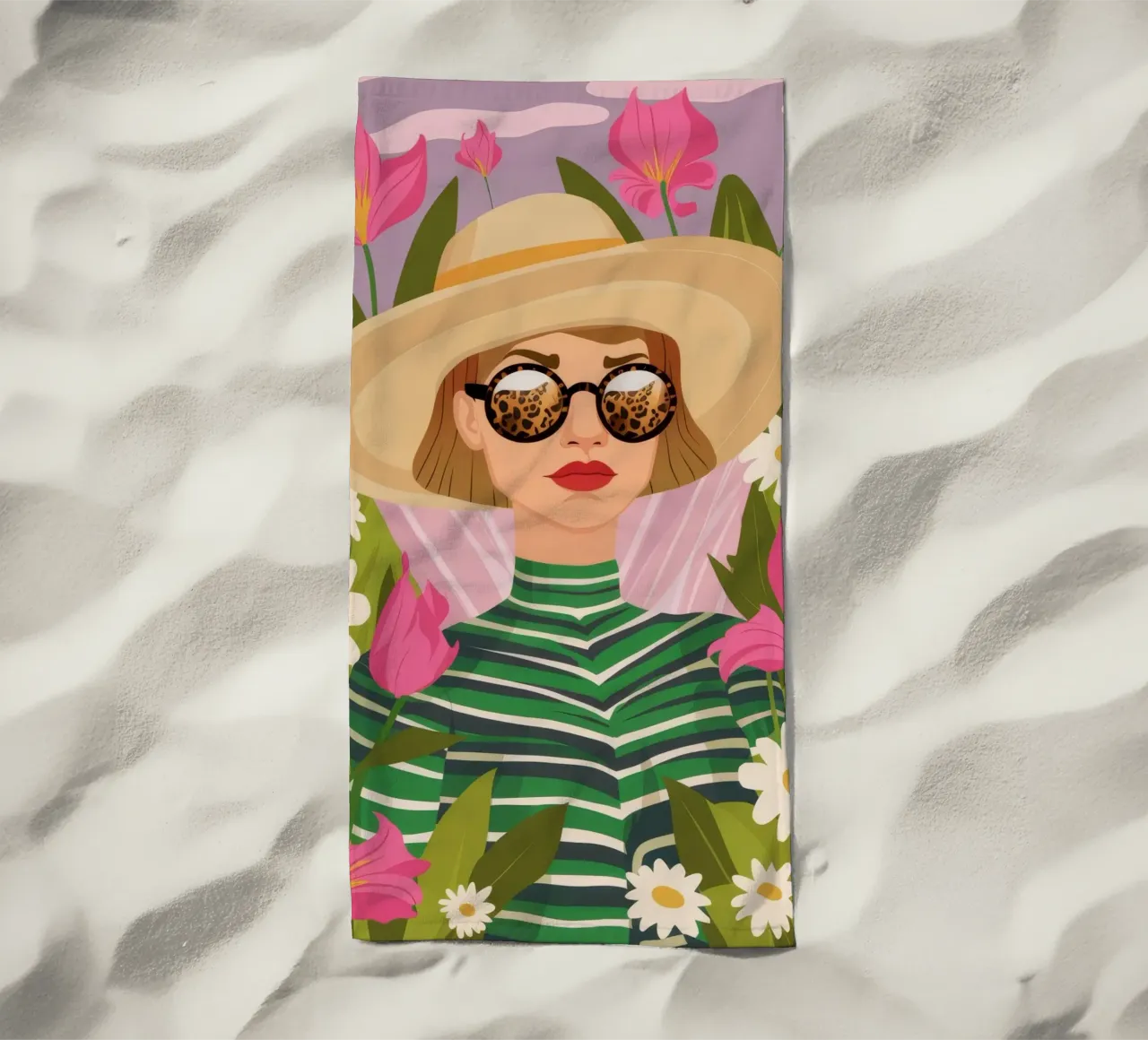 Cappello a margherita chic telo mare da Peak Delusion