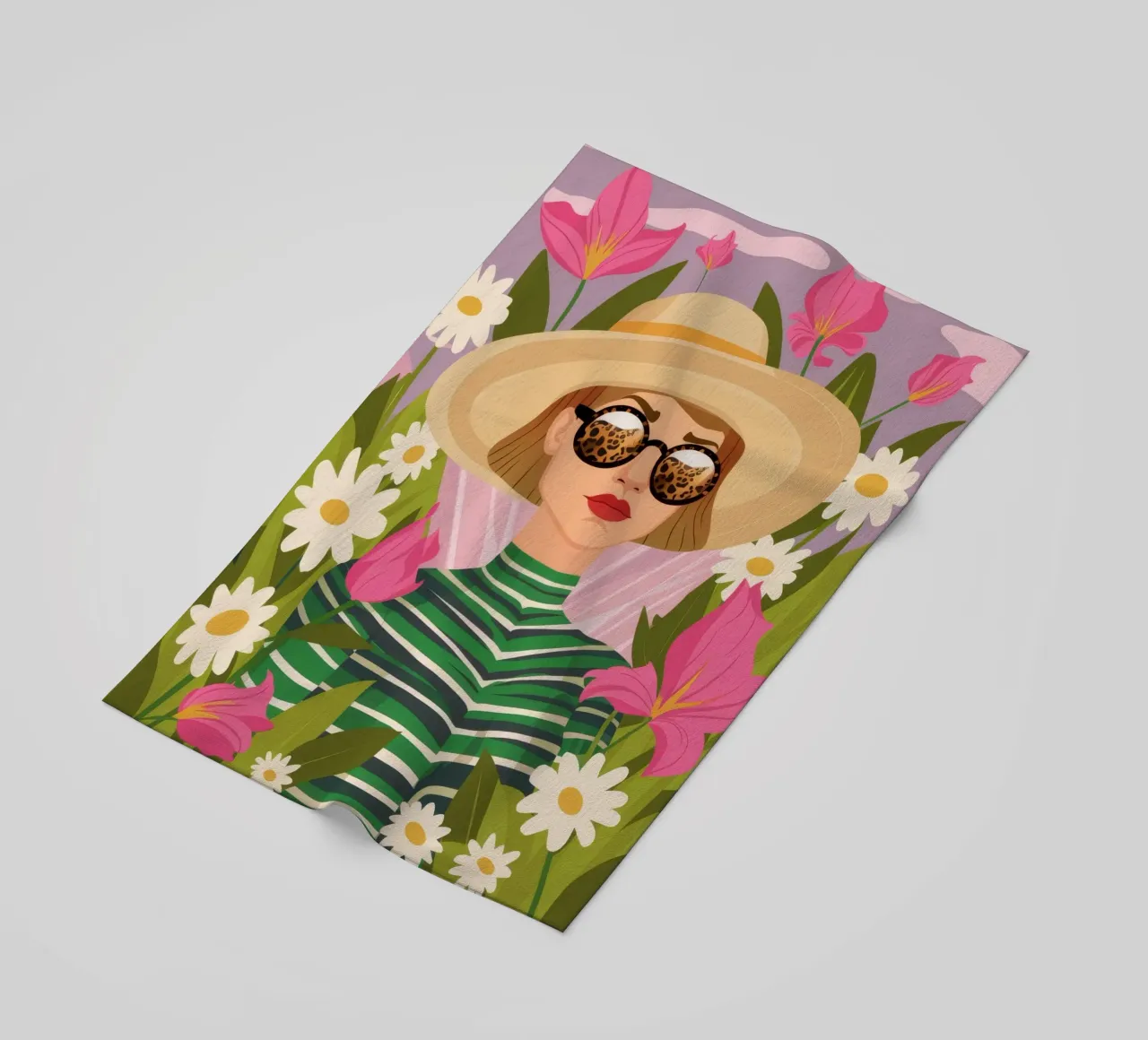 Cappello a margherita chic telo mare da Peak Delusion