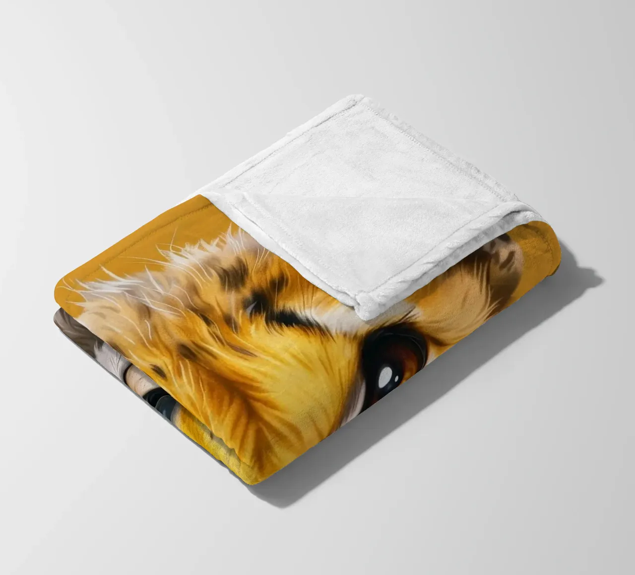 cucciolo di ghepardo, con grandi occhi e un'espressione dolce e giocosa coperta in pile da DesignDoodle
